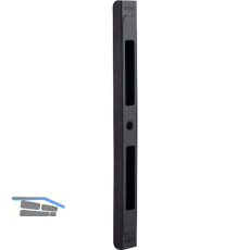 SOLIDO Schlie�blech 4-fach verstellbar, Polyram/Stahl �hnlich RAL9005 schwarz