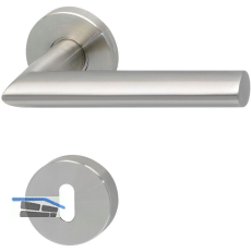 SOLIDO Dr�ckergarnitur GLASGOW DIN - auf Rosette BB, 38 - 45, Edelstahl matt