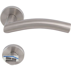 SOLIDO Dr�ckergarnitur OSLO DIN - auf Rosette WC, 38 - 45, Edelstahl matt