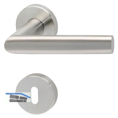 SOLIDO Dr�ckergarnitur VADUZ DIN - auf Rosette BB, 38 - 45, Edelstahl matt