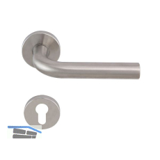 SOLIDO Dr�ckergarnitur DUBLIN DIN - auf Rosette PZ, 38 - 45, Edelstahl matt