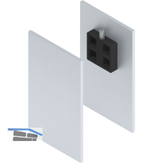 SOLIDO 100/HELM Abdeckkappen-Set Montageschiene/Blende H/G silber