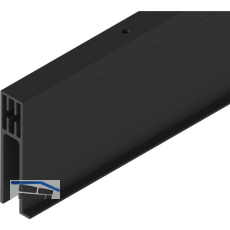 SOLIDO 100/HELM Seitenteilprofil Glas auf Ma� L=6000 mm schwarz matt