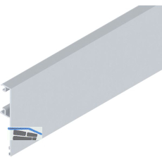 SOLIDO 100/HELM Blende H/G H-75 mm L=6000 mm auf Ma� silber