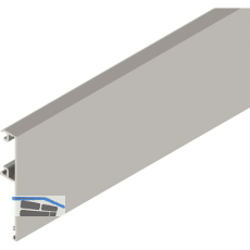 SOLIDO 100/HELM Blende H/G H-75 mm L=6000 mm auf Ma� Edelstahl-Effekt