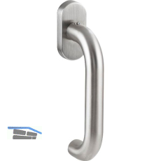 SOLIDO Fenstergriff TALIN, Vierkantstift 7x35 mm, Edelstahl matt