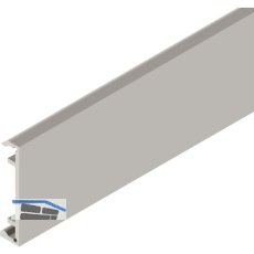 SOLIDO 100/HELM Klipsblende ME minimale Einbauh�he Edelstahl-Effekt L=6000 mm