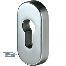 WSS Rosette Sicherheits-Schieberosette PZ, 33 x 74 x 9 mm, silber eloxiert