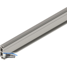 SOLIDO 100/HELM Abstandsprofil 9 mm auf Ma� L=6000 mm Edelstahl-Effekt