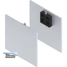 SOLIDO 100/HELM Abdeckkappen-Set Blende H/G Abstandsprofil 2x15/1x9 mm silber