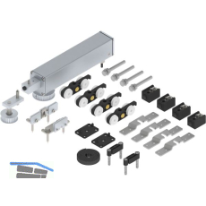 SOLIDO ECO Schiebet�rantriebset 2-flg. f�r Holzt�ren 80 kg