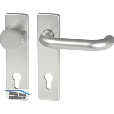 FH-Wechselgarnitur GEOS 1754/D52K mit Kurzschild PZ72, silber eloxiert