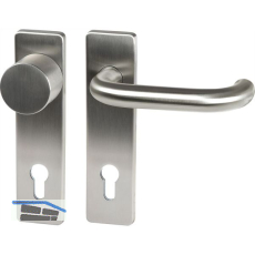 FH-Wechselgarnitur GEOS 1754/D52K mit Kurzschild PZ72, Edelstahl matt