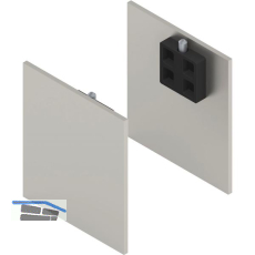 SOLIDO 100/HELM Abdeckkappen-Set Blende H/G Abstandsprofil 9 und 15 mm Edelstahl