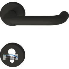 Dr�ckergarnitur 111.20 R - auf Rosette PZ, 38 - 48, tiefschwarz