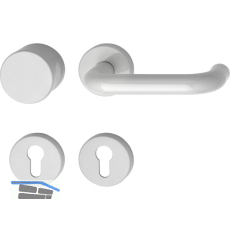 Wechselgarnitur 111.20 R/122.23 - auf Rosette PZ lichtgrau