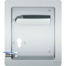 FSBTurnhallenmuschel 77 7952 - 200 x 230 , rechts, PZ 72 , VK 9, Edelstahl