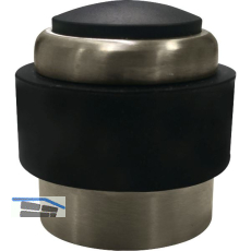 MARCHESI Boden- und Wandt�rpuffer, Gummi schwarz � 35 mm, Edelstahl