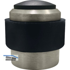 MARCHESI Boden- und Wandt�rpuffer, Gummi schwarz � 35 mm, Aluminium