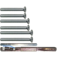 SOLIDO Befestigungsset zu WC-Garnituren, T�rst�rke 56-66 mm, Stahl verzinkt