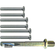 SOLIDO Befestigungsset zu Wechselgarnituren, T�rst�rke 85-95 mm, Stahl verzinkt