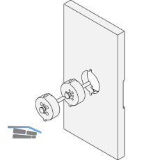 Fr�sschablone zu Holzfenster - Steckgriffen