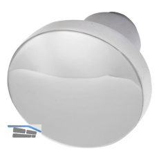 Knopfdr�ckerlochteil Flachform, � 45 mm, Aluminium poliert