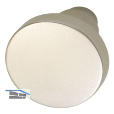 Knopfdr�ckerlochteil Flachform, � 45 mm, Aluminium neusilber eloxiert