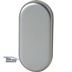 FSB Blindrosette 17 1757 oval, 32,5 x 70 x 7 mm, Aluminium silber eloxiert