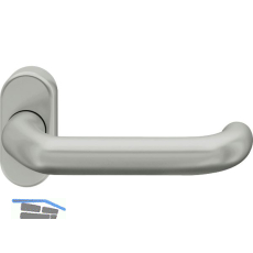 FSB Rahment�rdr�cker 97 0625 Hochhaltefeder ovale Rosette Aluminium silber