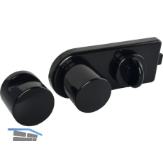 Trennwand-Verriegelung mit Riegelschloss, schwarz