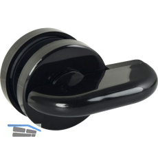 Trennwandverriegelung mit �berwurfriegel, schwarz