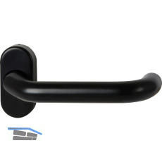 FSB Rahment�rdr�cker 97 0625 Hochhaltefeder ovale Rosette Aluminium tiefschwarz