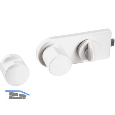 Trennwand-Verriegelung mit Riegelschloss, wei�