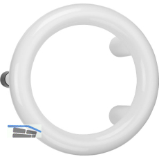 Stossgriff rund f�r Trennw�nde Durchmesser 210 mm, Kunstoff wei� RAL 9010