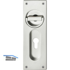 FSB Klappringmuschelgriff 4205, PZ 72 mm, Aluminium silber eloxiert