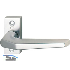 Dr�ckerhalbgarnitur FRANKFURT 117GF/22 auf Rosette, Aluminium silber eloxiert