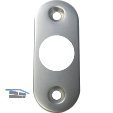 GRUNDMANN Dr�ckerrosette WG oval, sichtbar geschr., 28 x 68 x 6, Alu pol(16)