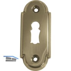 Oval-Schl�sselrosette BB, Gr. 32 x 74, Messing pol