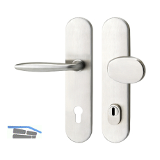 SH-Wechselgarnitur VERONESE -auf Schild PZ92, mit Kzs., Edelstahl