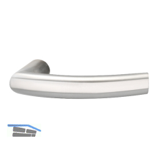 MARCHESI Dr�ckerlochteil RIGA - ohne Rosette, VK 8 mm, Edelstahl matt