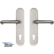 SH-Dr�ckergarnitur HARMONIE - auf Schild PZ88, ohne Kzs., Edelstahl, RC2