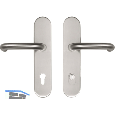 SH-Dr�ckergarnitur HARMONIE - auf Schild PZ88, mit Kzs., Edelstahl, RC2