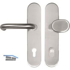 SH- Wechselgarnitur HARMONIE - auf Schild PZ88, mit Kzs., Edelstahl, RC2