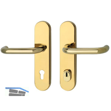 SH-Dr�ckergarnitur HARMONIE - auf Schild PZ88, mit Kzs., messingf�rbig