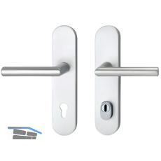 SH-Dr�ckergarnitur GEHRUNG - auf LS PZ88, TS wahlweise, mit Kzs., silber, RC2