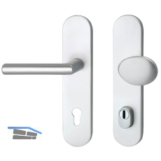 SH-Wechselgarnitur GEHRUNG - auf LS PZ88, mit Kernziehschutz, silber, RC2