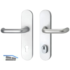 SH-Dr�ckergarnitur HARMONIE - auf LS PZ88, TS wahlweise, mit Kzs., silber, RC2