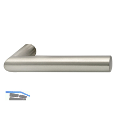 MARCHESI Dr�ckerlochteil GEHRUNG - ohne Rosette, VK 8 mm, Edelstahl matt