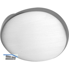 MARCHESI T�rknopf gekr�pft oval, 51 x 81 x 47, Aluminium silber eloxiert